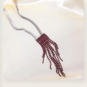 Straighen Up Red Necklace